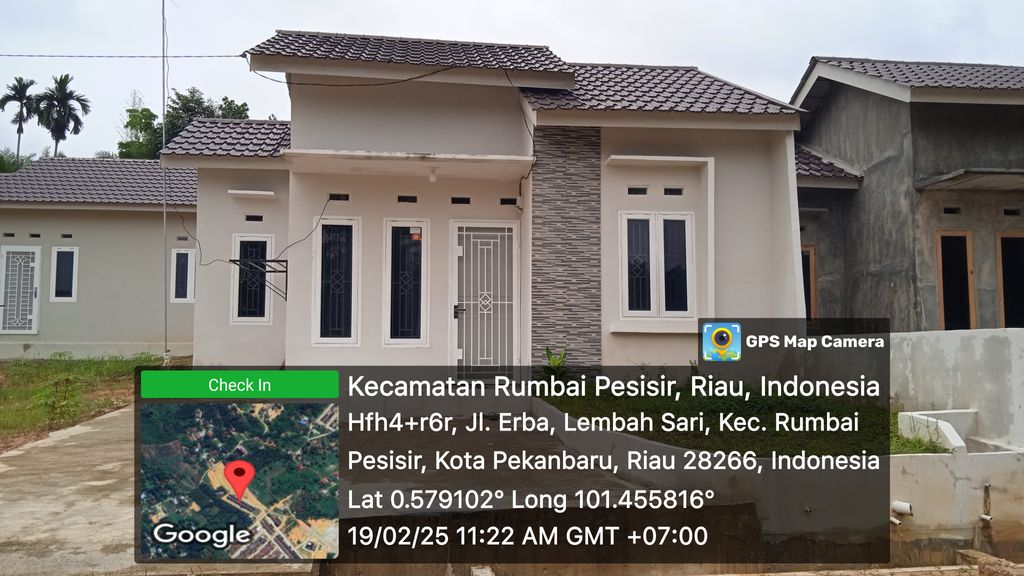 foto tampak rumah tipe 36 SUBSIDI 2024 perumahan BUKIT PERMATA ASRI TAHAP 6