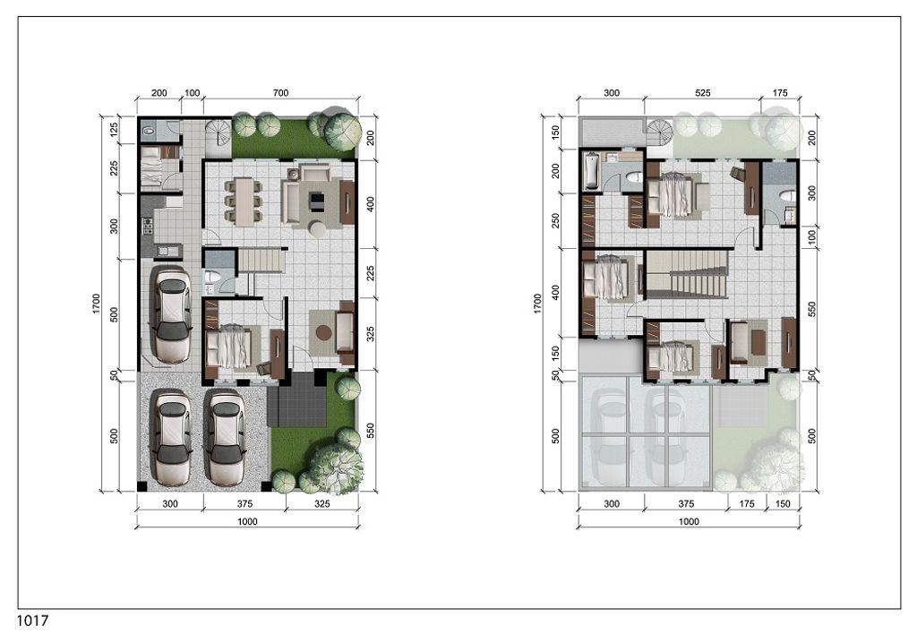 foto denah rumah tipe AMBROSIA_2025 perumahan BUONA VISTA CITRALAND