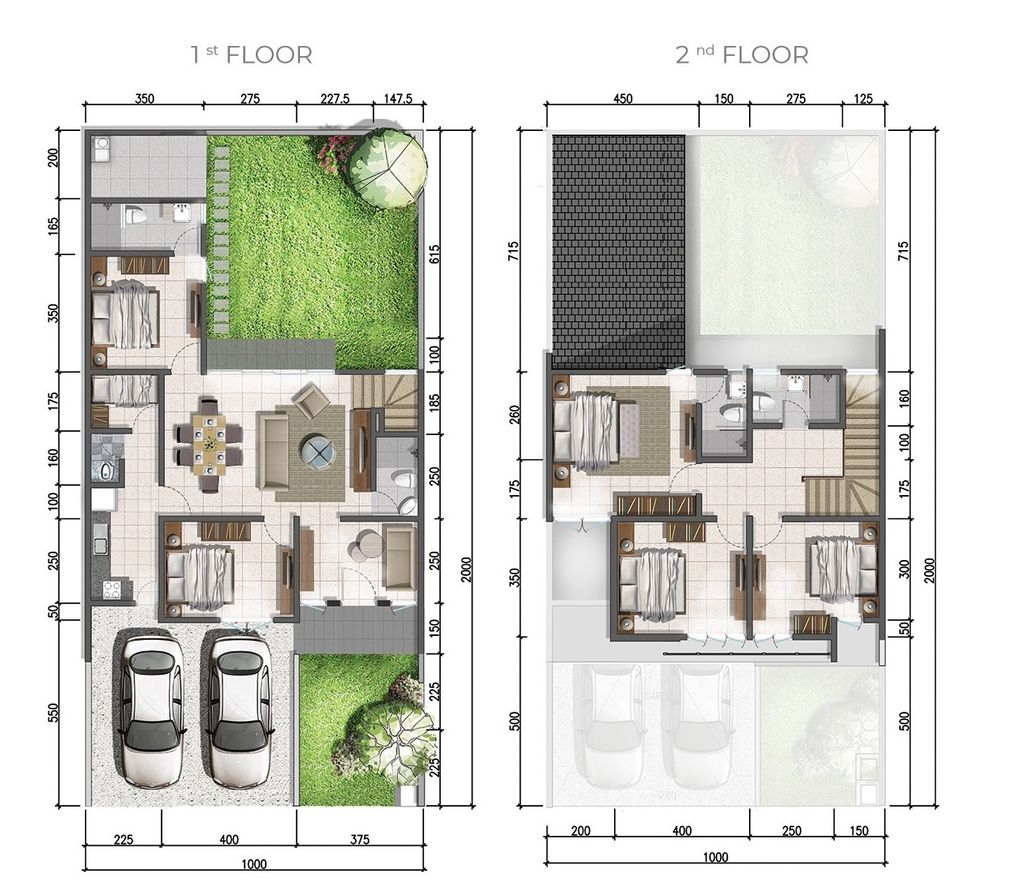 foto denah rumah tipe CANNA PLUS_2025 perumahan BUONA VISTA CITRALAND