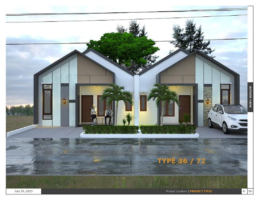 foto tampak rumah tipe 36/72 perumahan Rinjani Gardenia City
