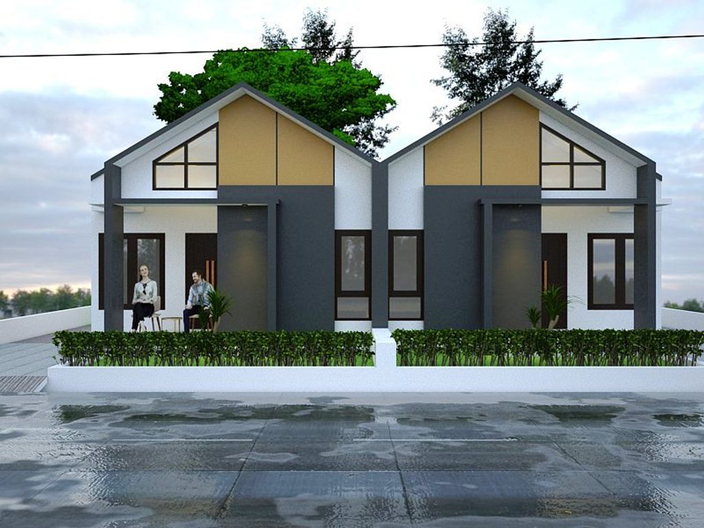 foto tampak rumah tipe 36/80 perumahan Rinjani Gardenia City