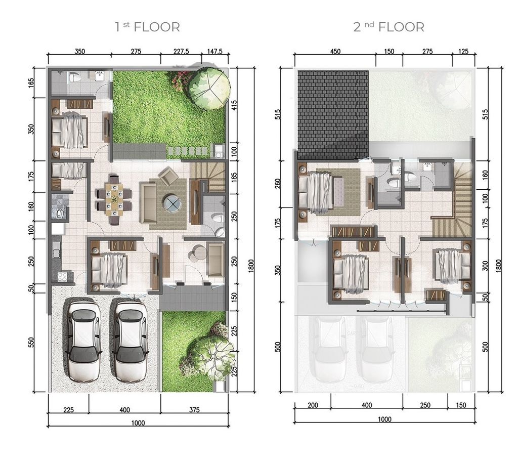 foto denah rumah tipe CANNA_2025 perumahan BUONA VISTA CITRALAND