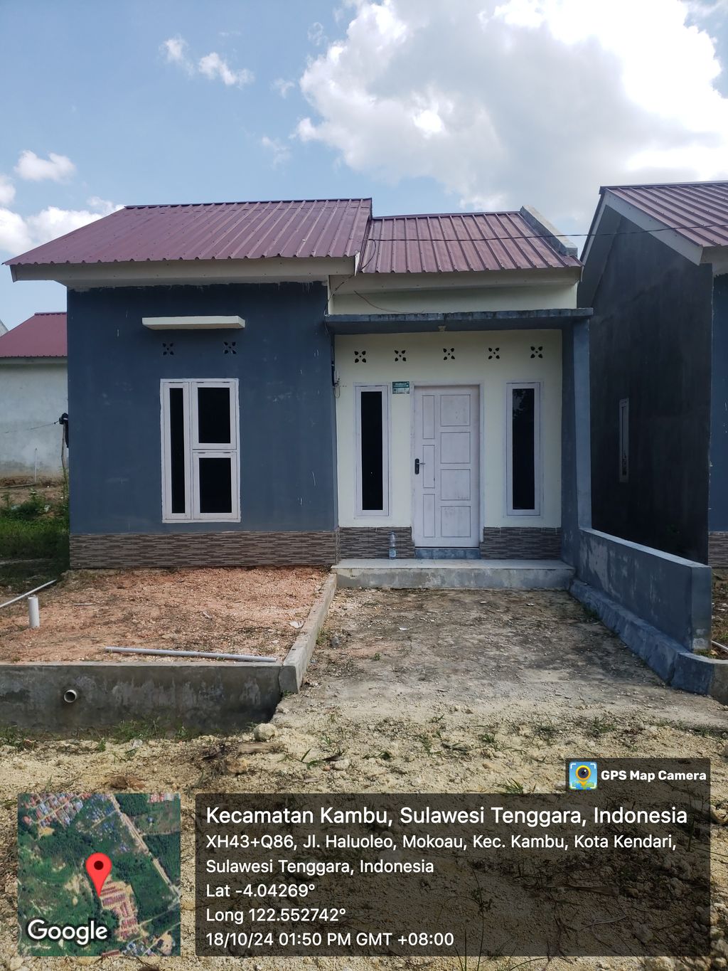 foto denah rumah tipe harga subsidi 2025 perumahan HALUOLEO GARDEN 3