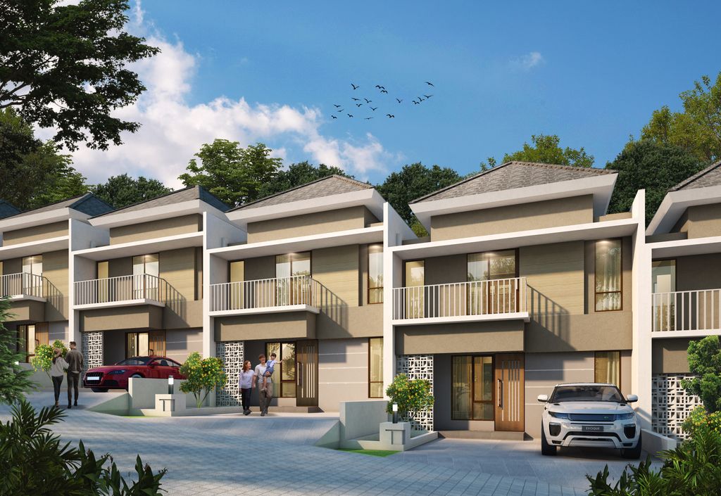 foto tampak rumah tipe 52/84 perumahan Pandanaran Height