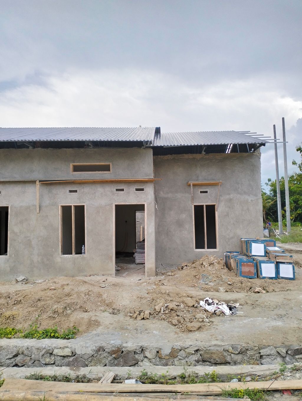 foto tampak rumah tipe 36 H_55 perumahan PERUMAHAN RAPPANG INDAH