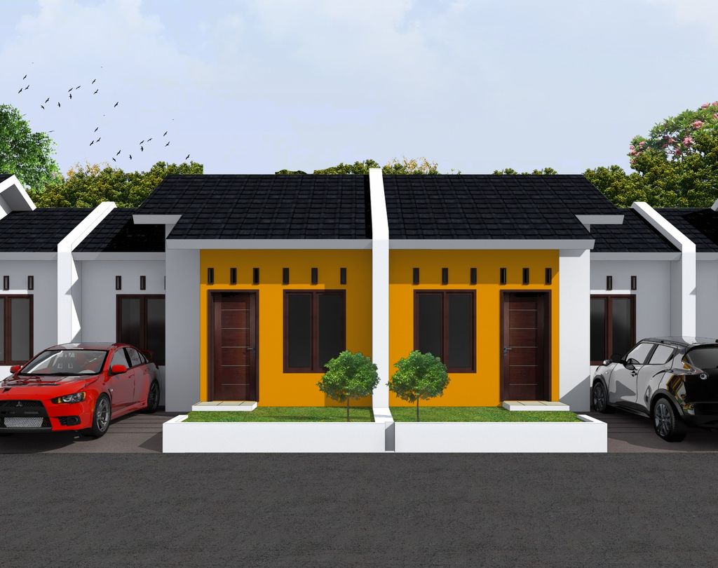 foto tampak rumah tipe 36/63 perumahan Griyo Afa Pesona Pangkah