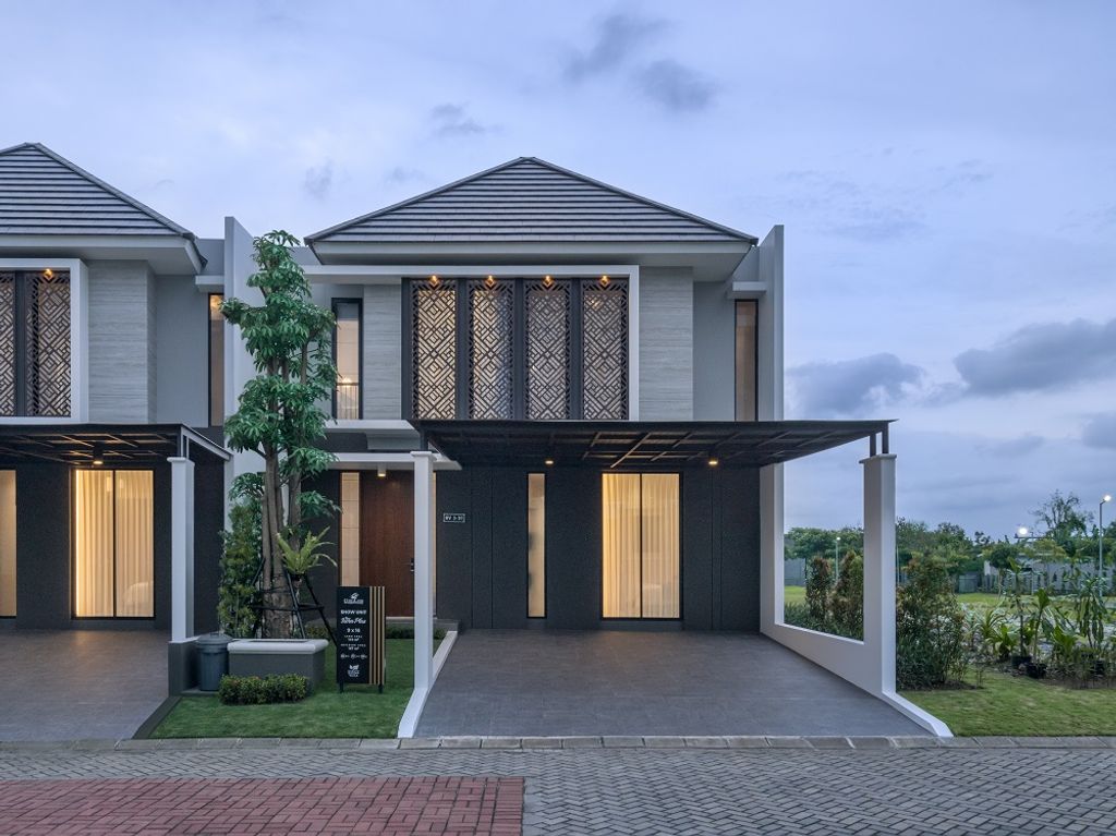 foto tampak rumah tipe NEW IXORA_2025 perumahan BUONA VISTA CITRALAND