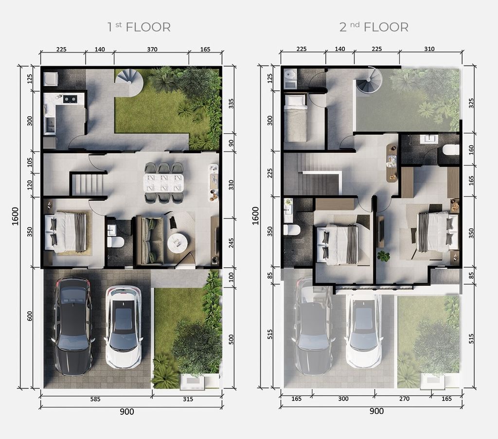 foto denah rumah tipe NEW IXORA PLUS_2025 perumahan BUONA VISTA CITRALAND