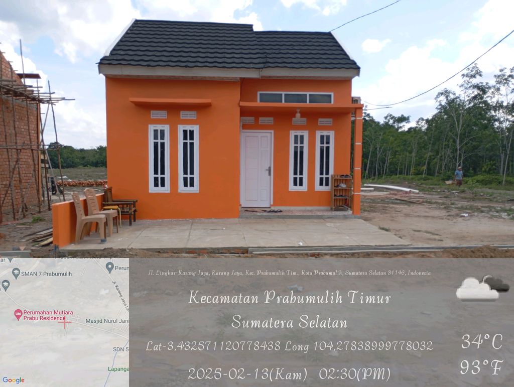 foto tampak rumah tipe 36 perumahan GAJAH MADA RESIDENCE 2