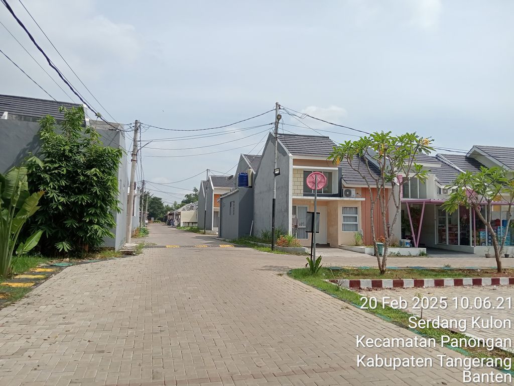 foto posisi tengah perumahan Asteria Panongan