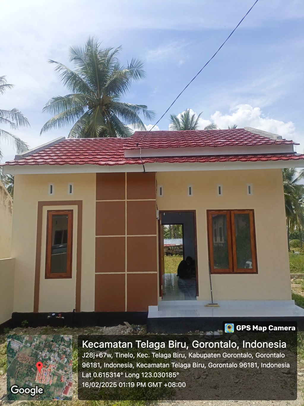 foto tampak rumah tipe 36 perumahan Griya Tinelo Permai