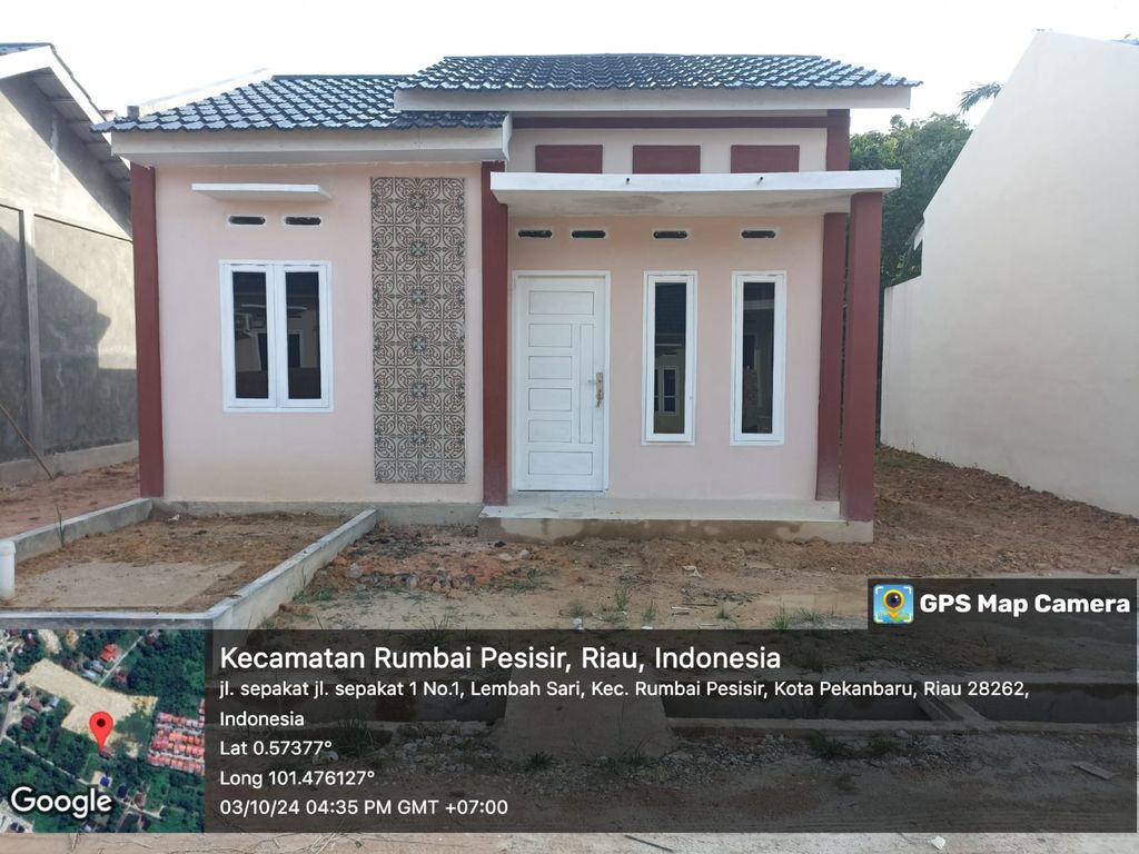 foto tampak rumah tipe 36 SUBSIDI perumahan PERMATA DARUSSALAM RUMBAI