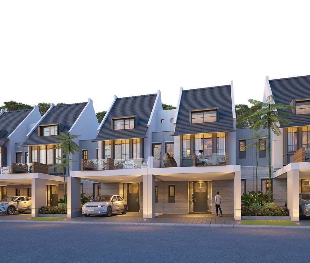 foto tampak rumah tipe BIANCA perumahan CitraLand Driyorejo CBD