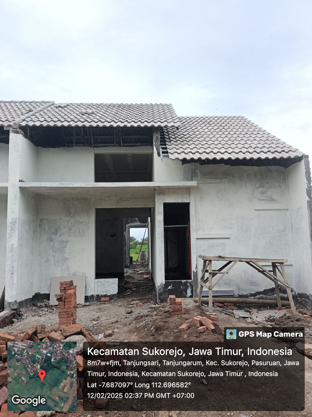 foto tampak rumah tipe 22/66 perumahan PURI TANJUNG ARUM