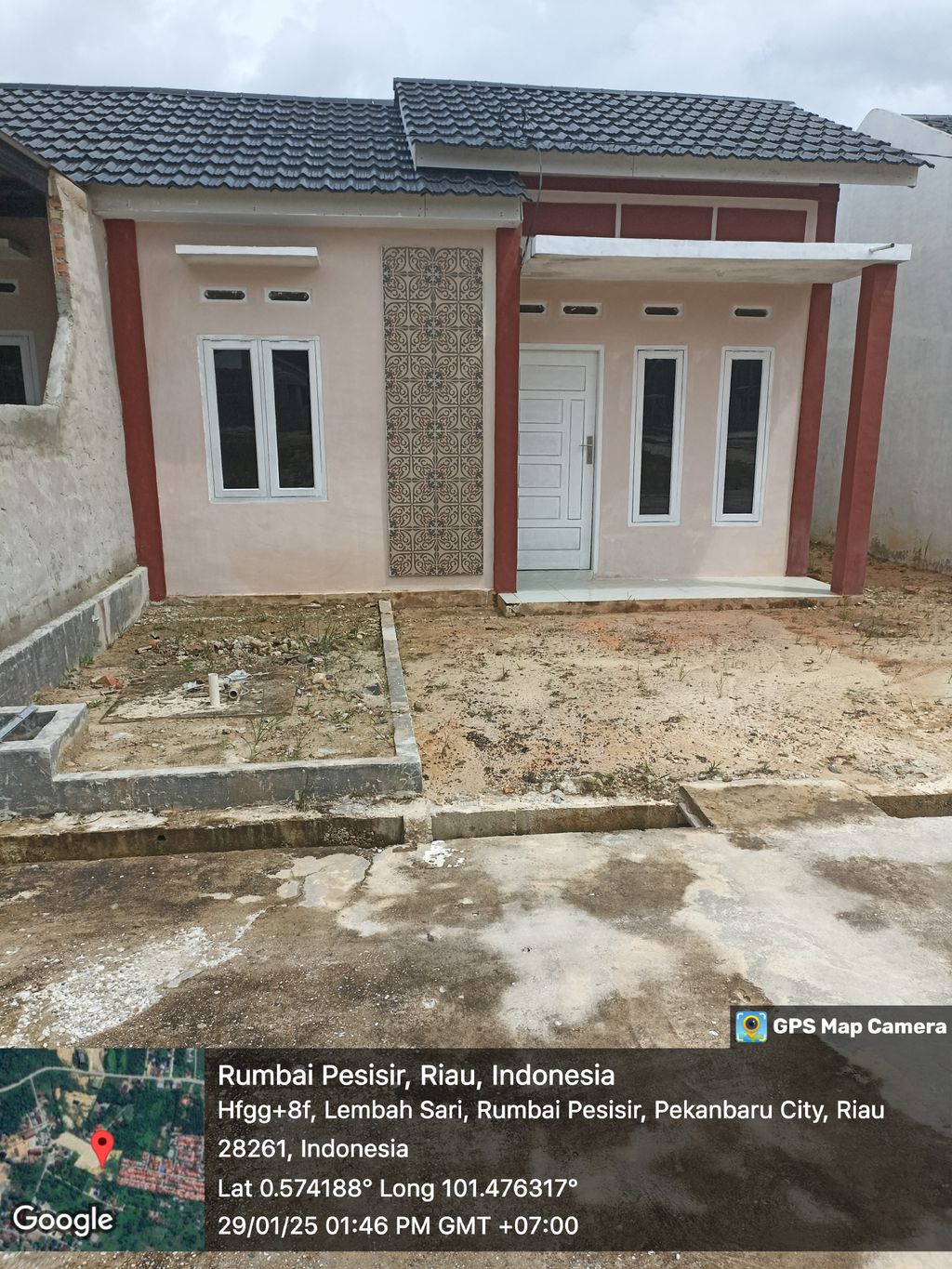 foto tampak rumah tipe 36 subsidi perumahan PERMATA DARUSSALAM RUMBAI