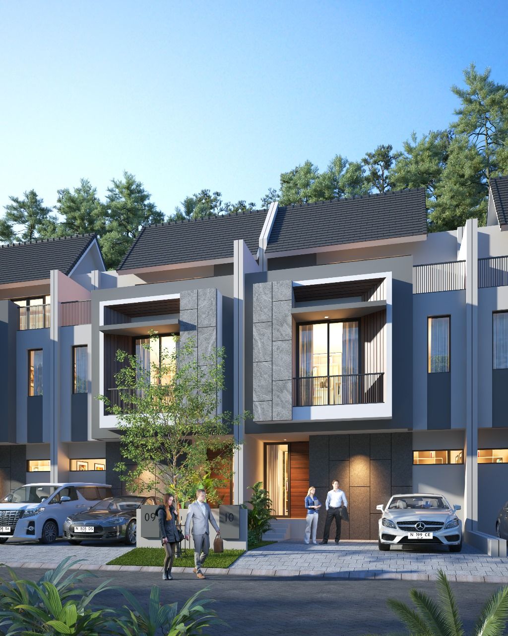 foto tampak rumah tipe VERNAZZA perumahan DE CASSABLANCA RESIDENCE