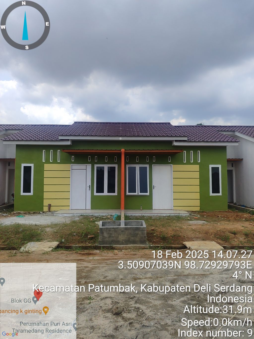 foto tampak rumah tipe 36 perumahan PERUMAHAN MULTI CIPTA PERMAI TAHAP III