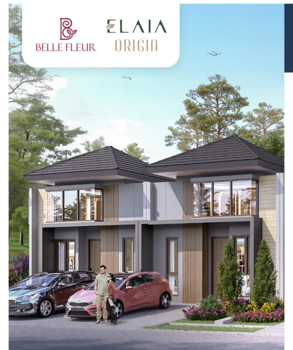 foto tampak rumah tipe ORIGIN 6A perumahan CitraGarden Serpong Cluster Elaia
