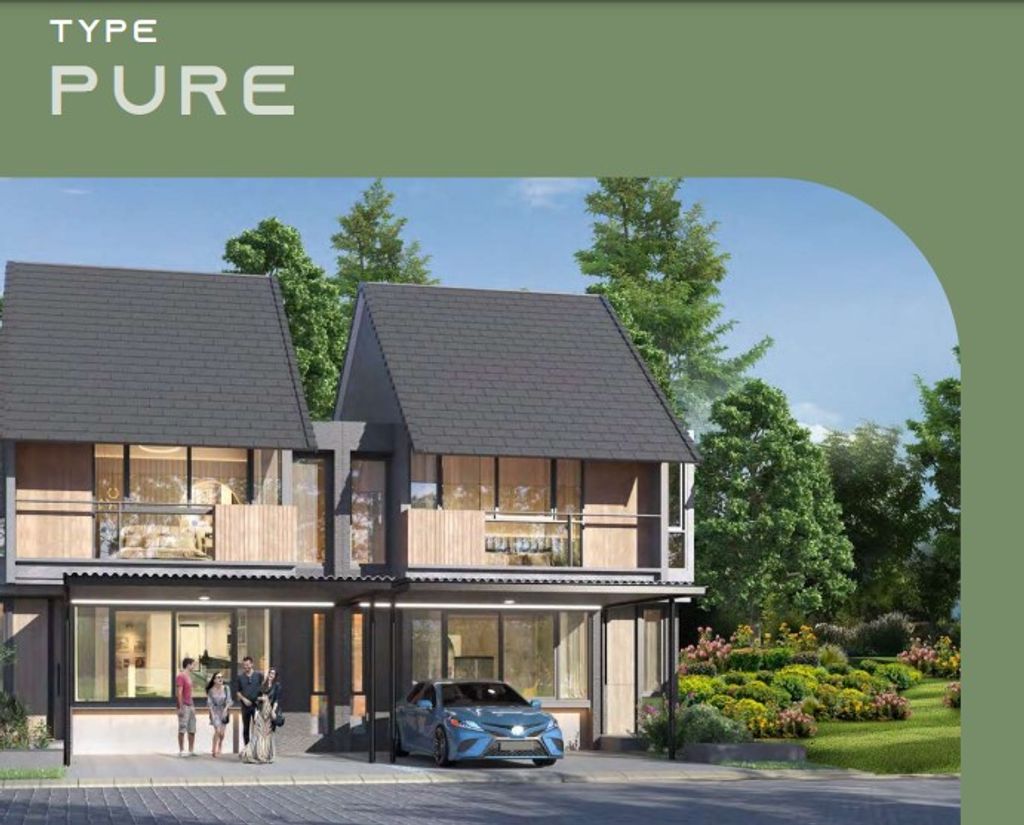 foto tampak rumah tipe Pure perumahan CitraGarden Serpong Cluster Elaia