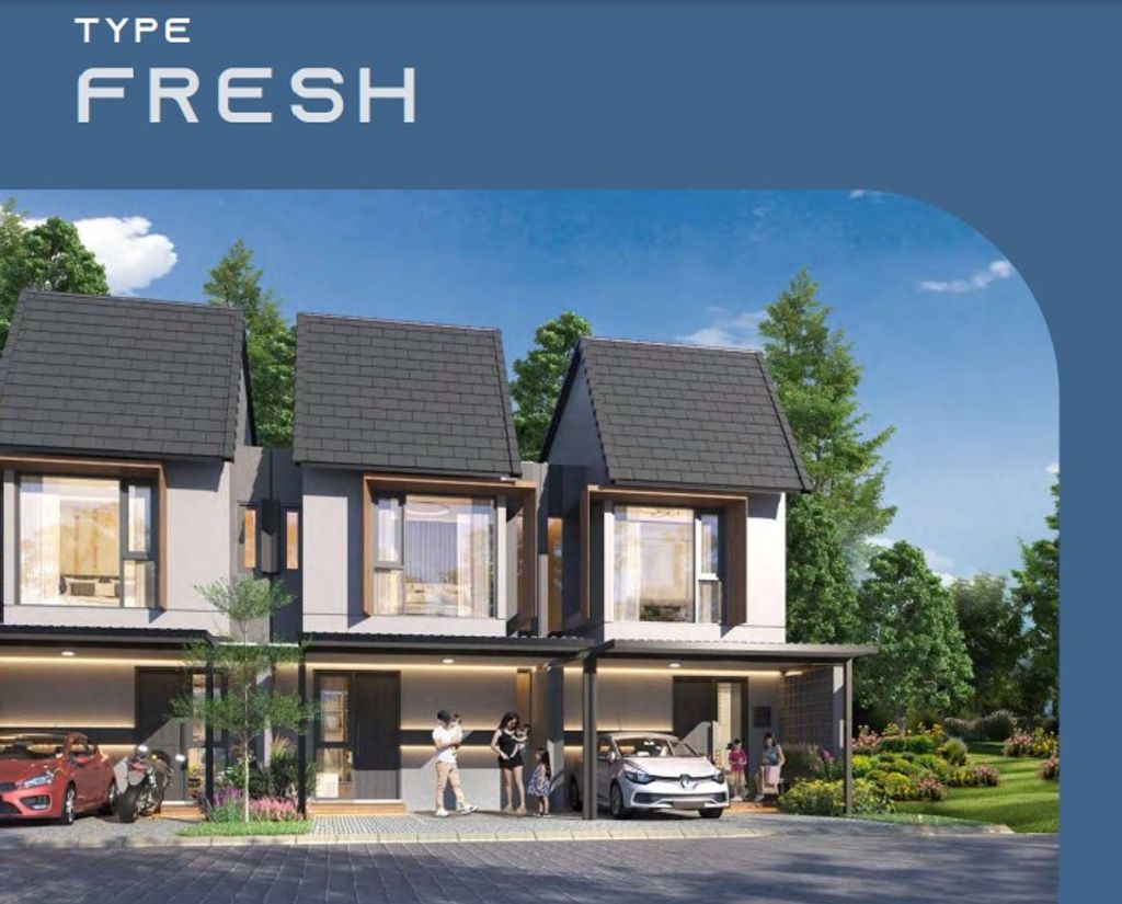 foto tampak rumah tipe Fresh perumahan CitraGarden Serpong Cluster Elaia