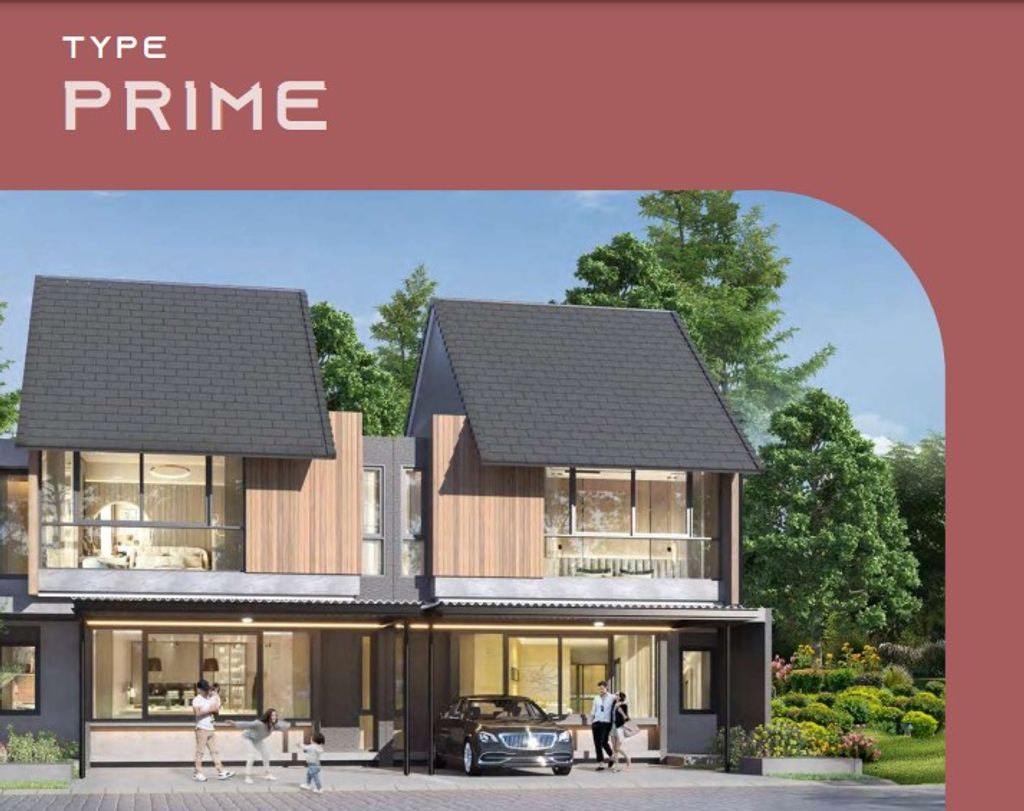 foto tampak rumah tipe Prime perumahan CitraGarden Serpong Cluster Elaia