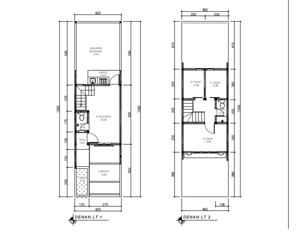 foto denah rumah tipe 50 Compact Classic Modern HC (3KT) (597) perumahan G-Land Cilengkrang Residence Blok G-I