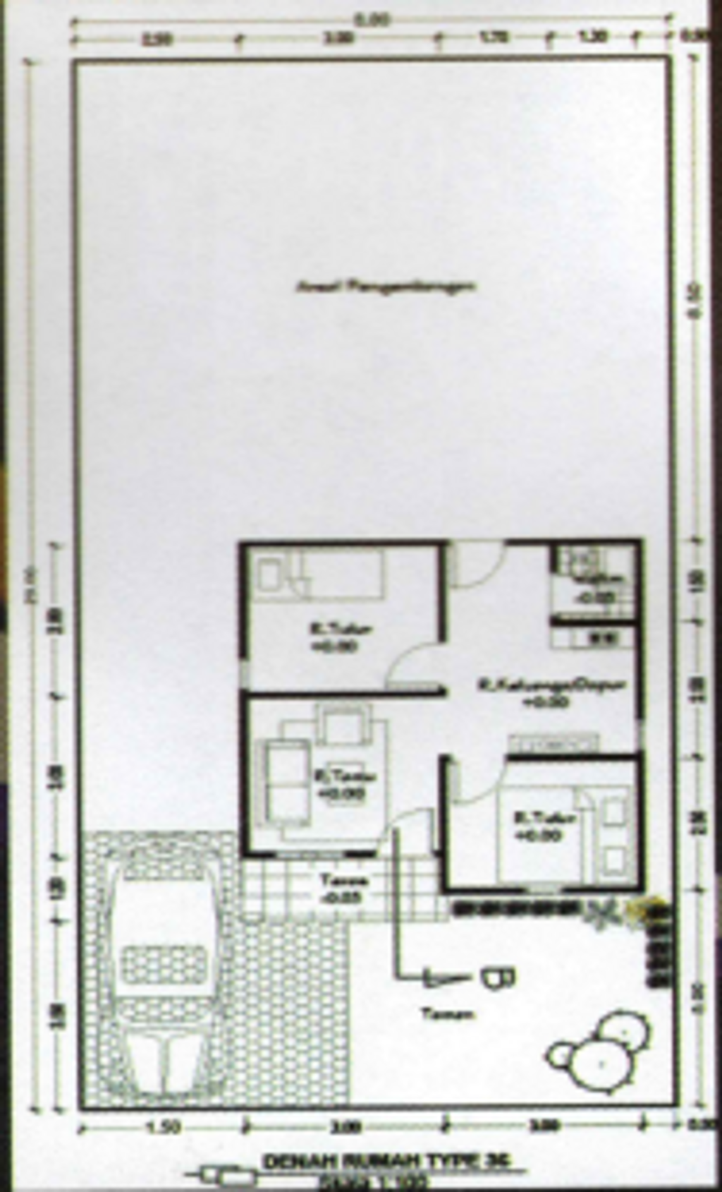 foto denah rumah tipe 36 perumahan BARUNIA RESIDENCE 5