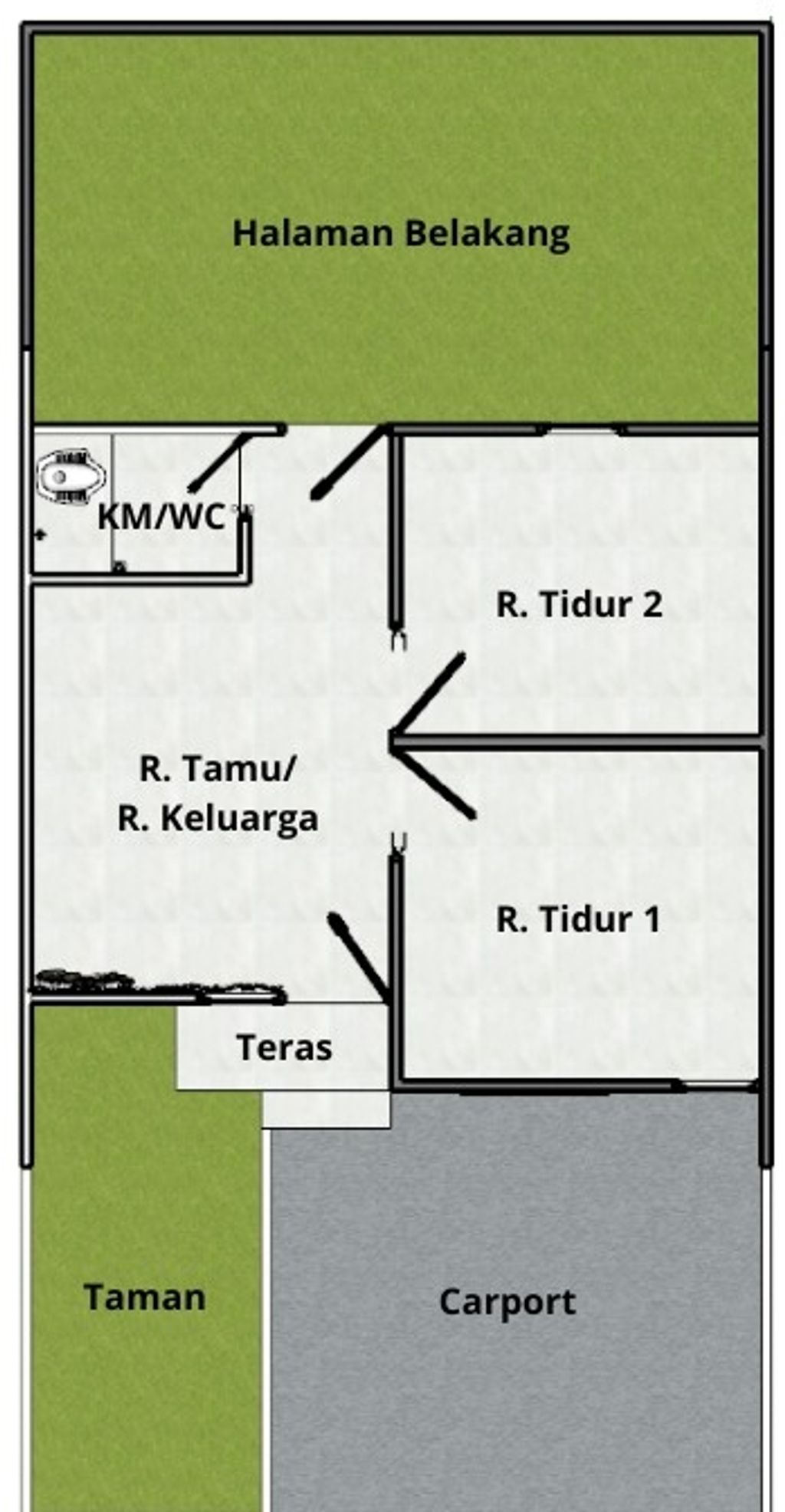 foto denah rumah tipe 30/63 perumahan KOTAKITA 3 UNGARAN