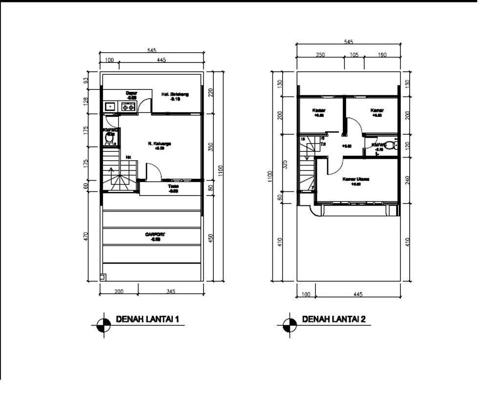 foto denah rumah tipe 51 Compact 3 Kamar HC (569) perumahan G-Land Ciwastra Park 2