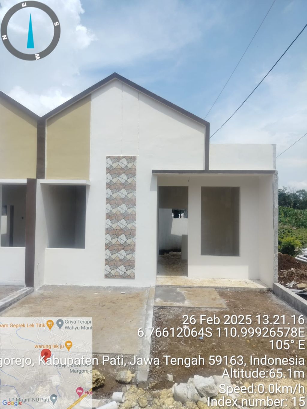 foto tampak rumah tipe 30/60 perumahan PERUMAHAN GUNUNG MULYA