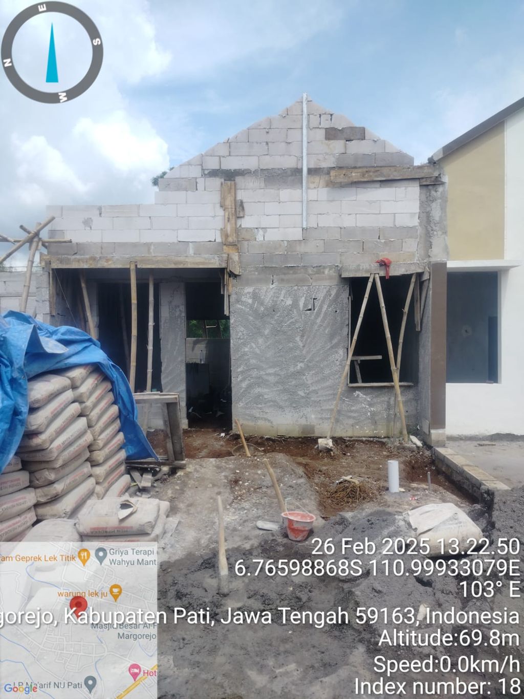 foto tampak rumah tipe 30/60 perumahan PERUMAHAN GUNUNG MULYA