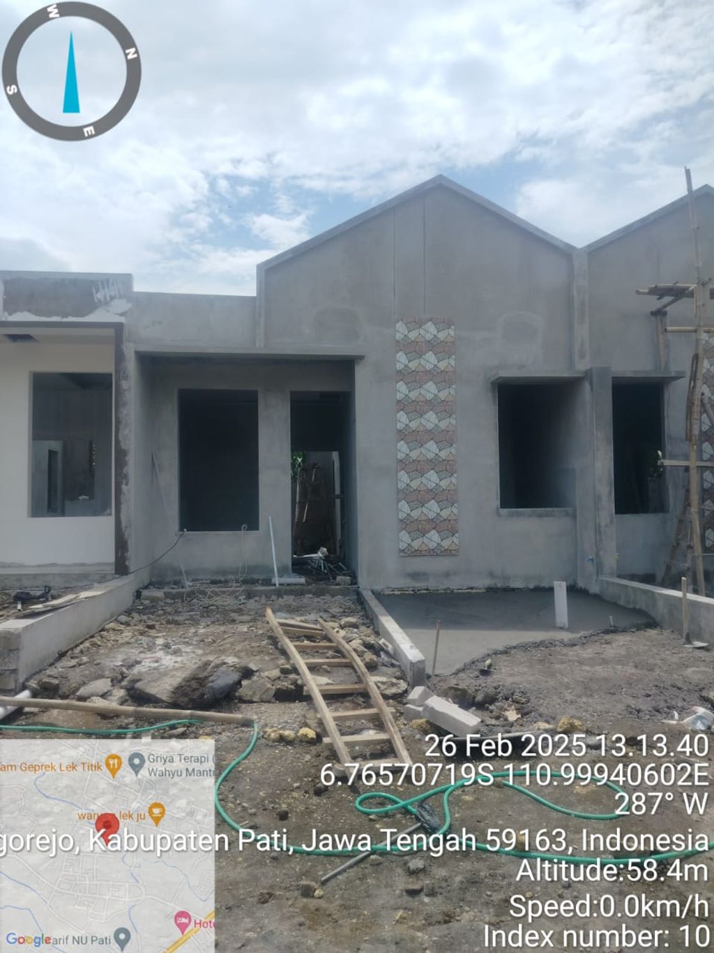 foto tampak rumah tipe 30/60 perumahan PERUMAHAN GUNUNG MULYA