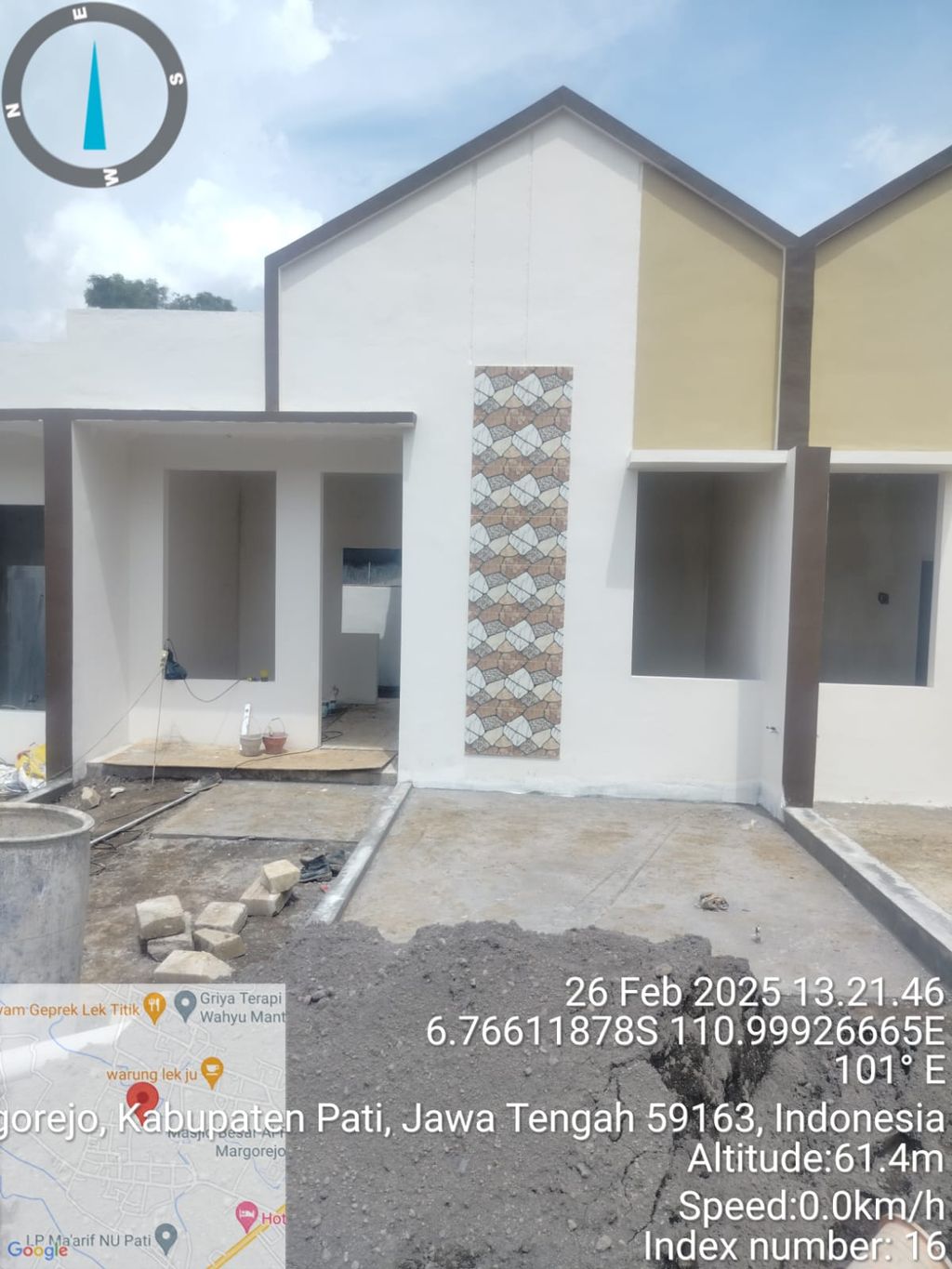 foto tampak rumah tipe 30/60 perumahan PERUMAHAN GUNUNG MULYA