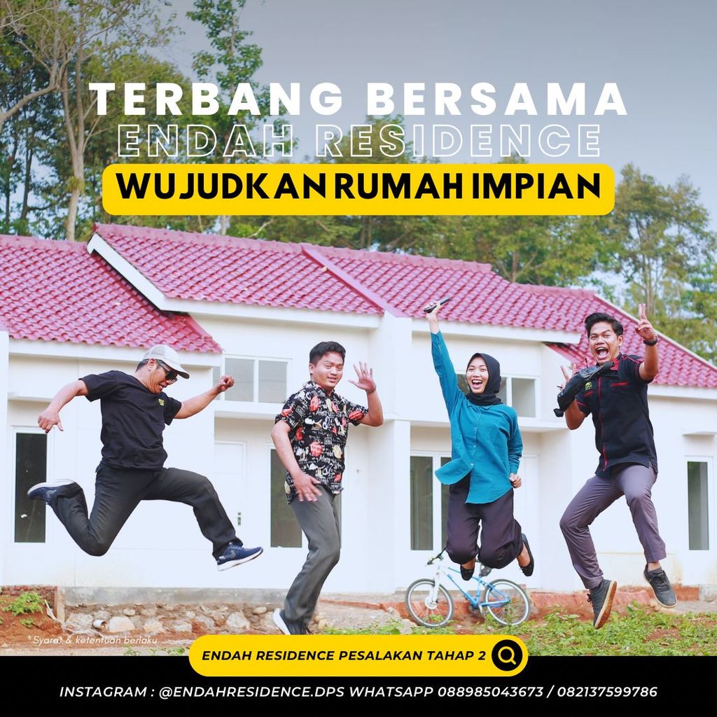 foto tampak rumah tipe 32 perumahan ENDAH RESIDENCE PESALAKAN TAHAP 2