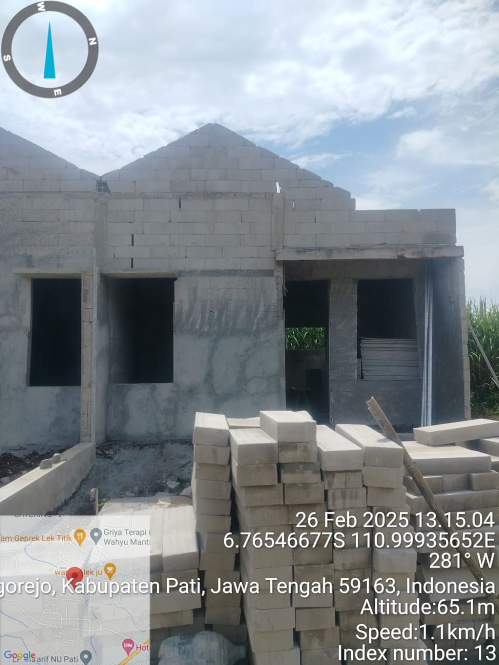 foto tampak rumah tipe 30/60 perumahan PERUMAHAN GUNUNG MULYA