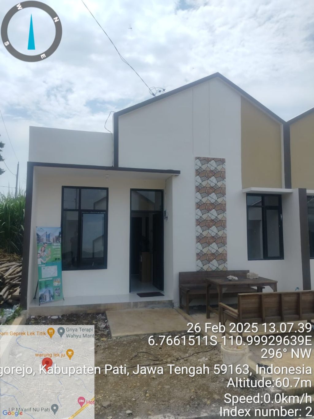 foto tampak rumah tipe 30/60 perumahan PERUMAHAN GUNUNG MULYA
