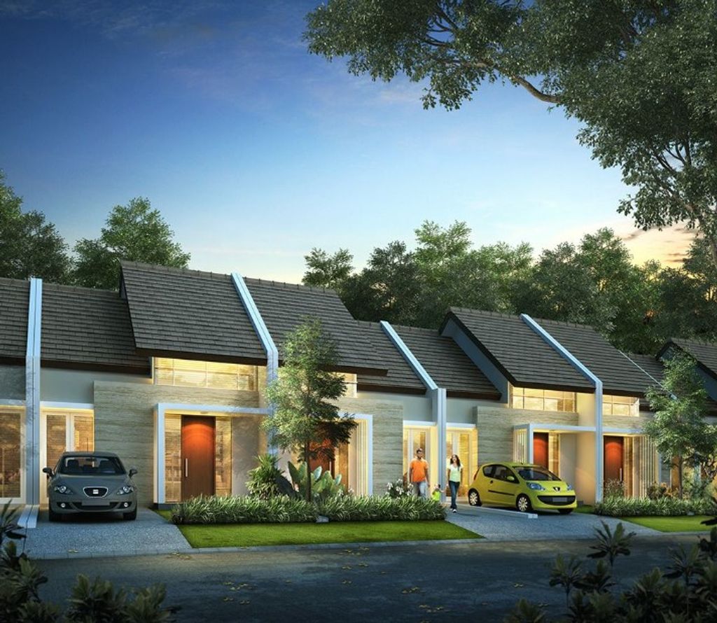 foto tampak rumah tipe LEBAR 6 MONTEVERDE CARYOTA 3B 2025 perumahan Citra Land Cibubur