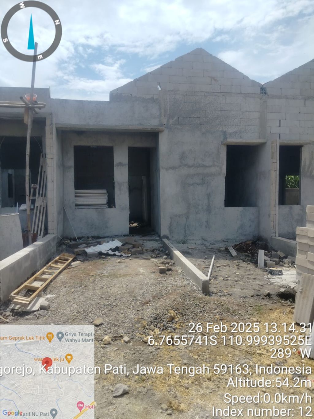 foto tampak rumah tipe 30/60 perumahan PERUMAHAN GUNUNG MULYA