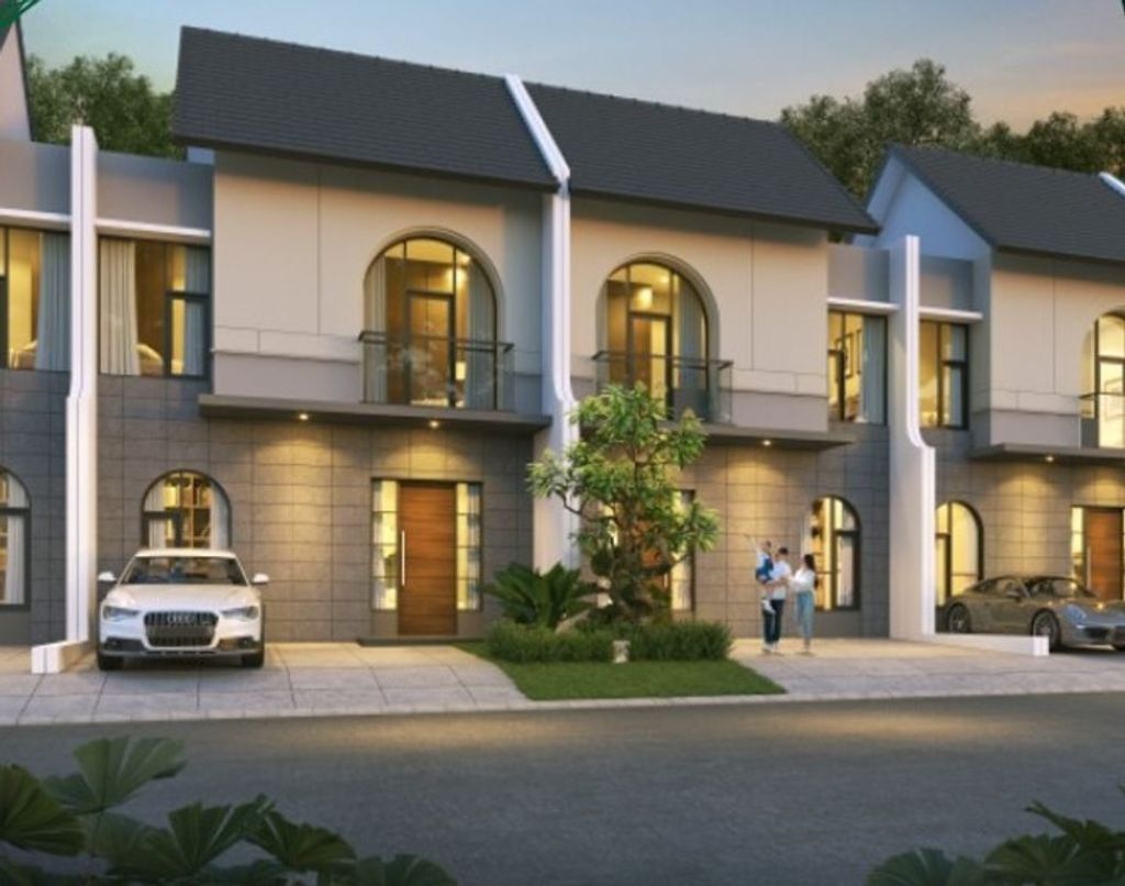 foto tampak rumah tipe LEBAR 7 MONTANA 2 2025 perumahan Citra Land Cibubur