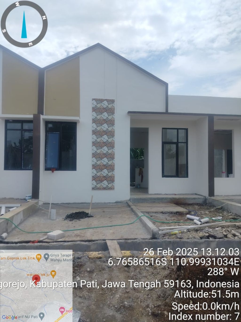 foto tampak rumah tipe 30/60 perumahan PERUMAHAN GUNUNG MULYA