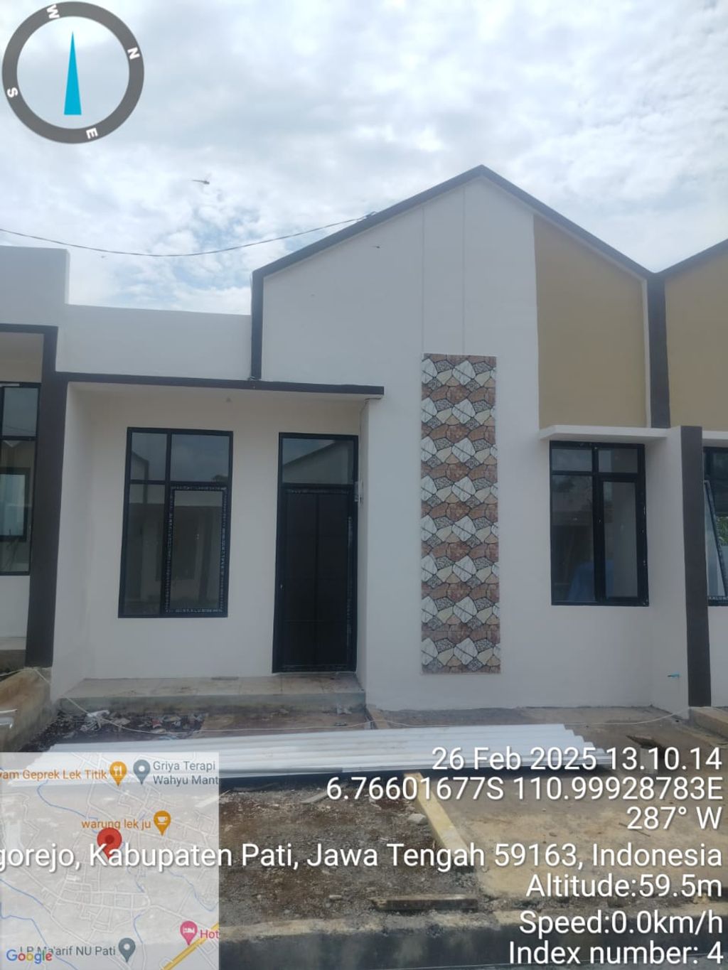foto tampak rumah tipe 30/60 perumahan PERUMAHAN GUNUNG MULYA