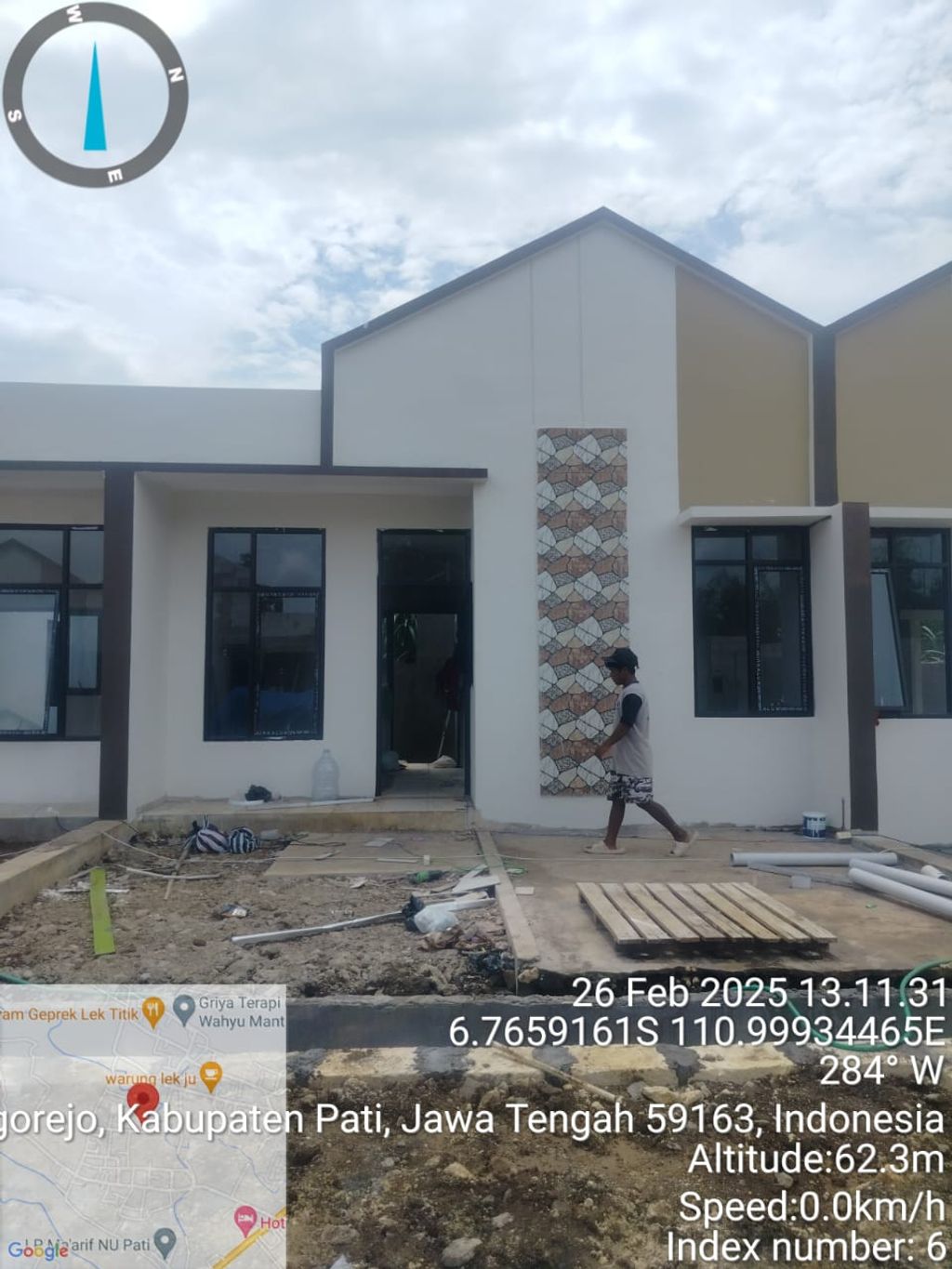 foto tampak rumah tipe 30/60 perumahan PERUMAHAN GUNUNG MULYA