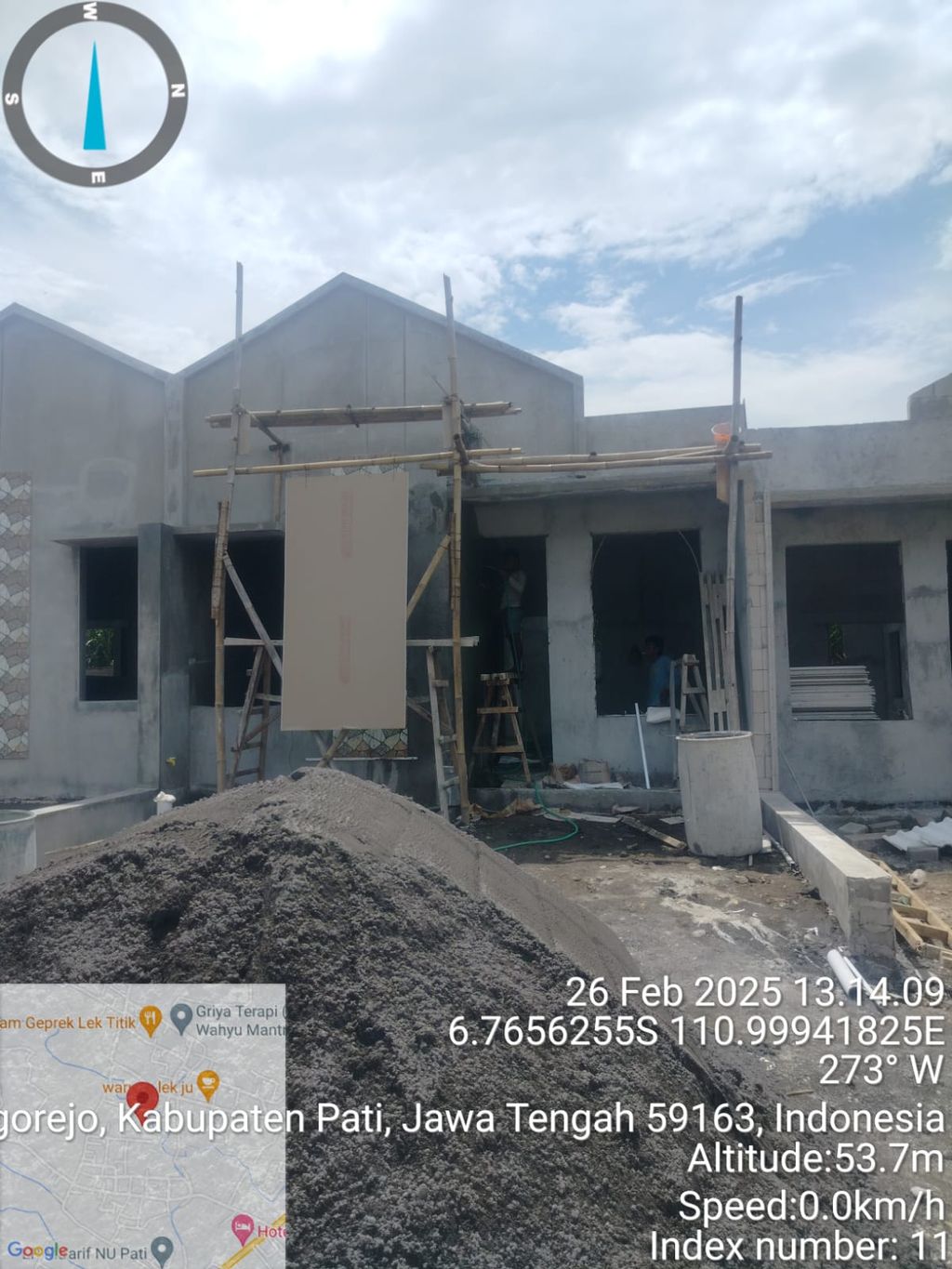 foto tampak rumah tipe 30/60 perumahan PERUMAHAN GUNUNG MULYA