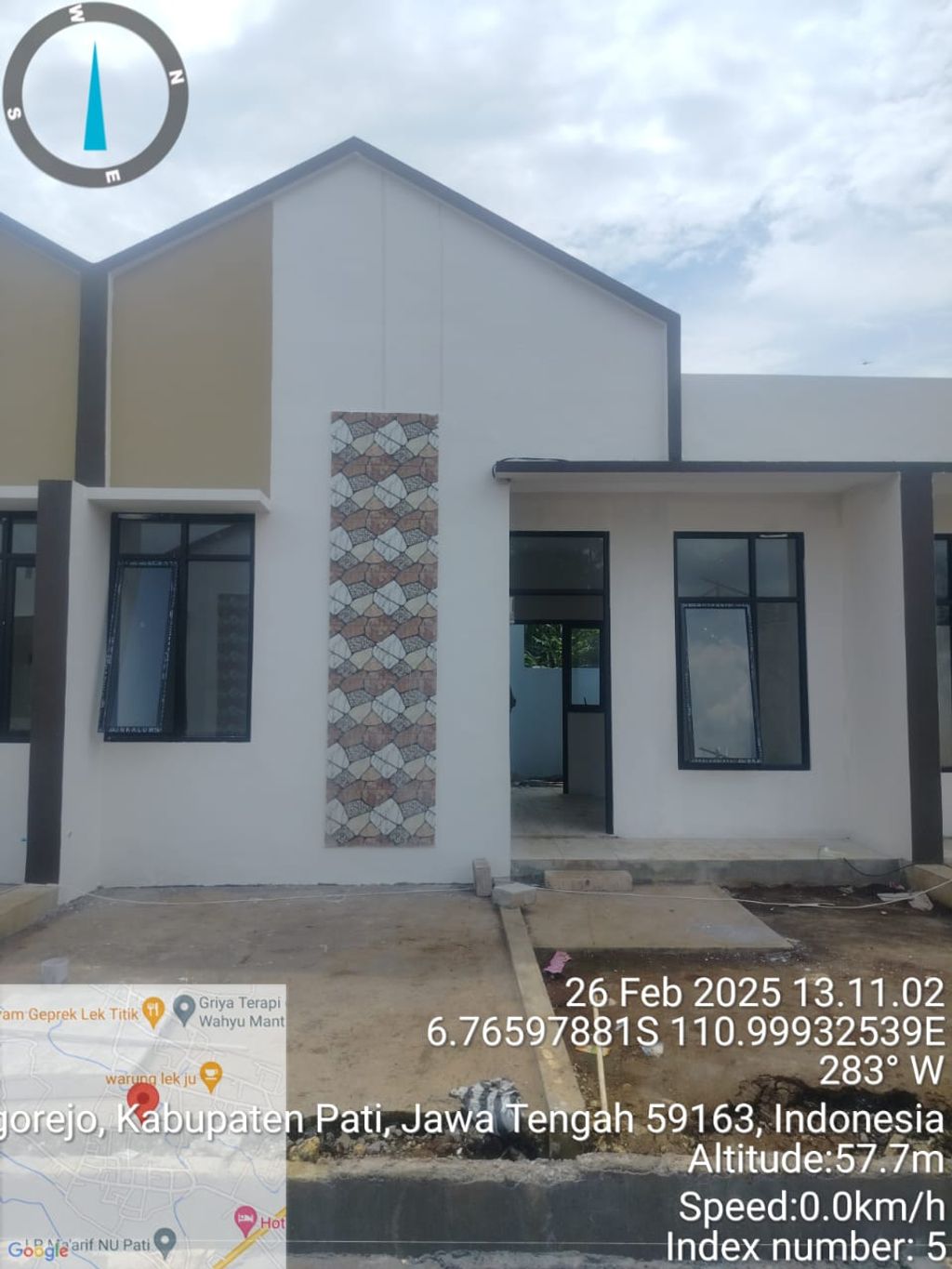 foto tampak rumah tipe 30/60 perumahan PERUMAHAN GUNUNG MULYA