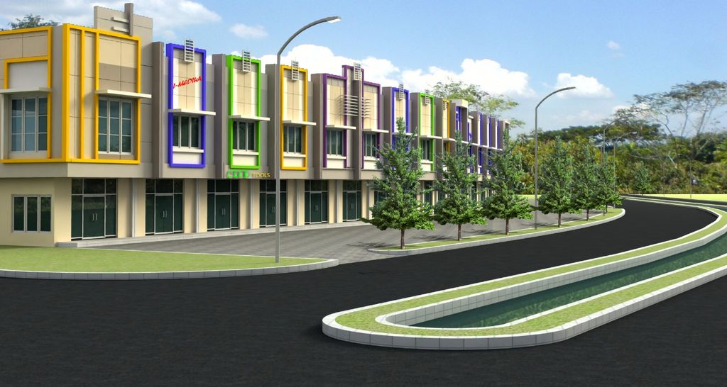 foto tampak rumah tipe RUKO PTM3 perumahan Metland Transyogi Cibubur