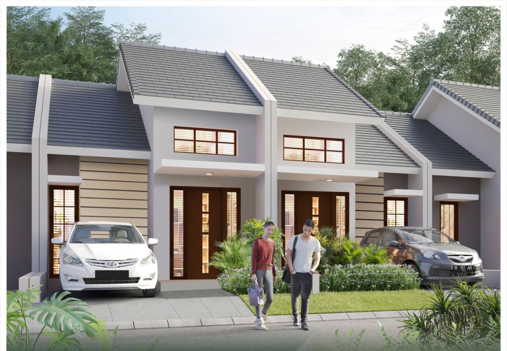 foto tampak rumah tipe T30_Komersil perumahan Grand Kencana Purwosari