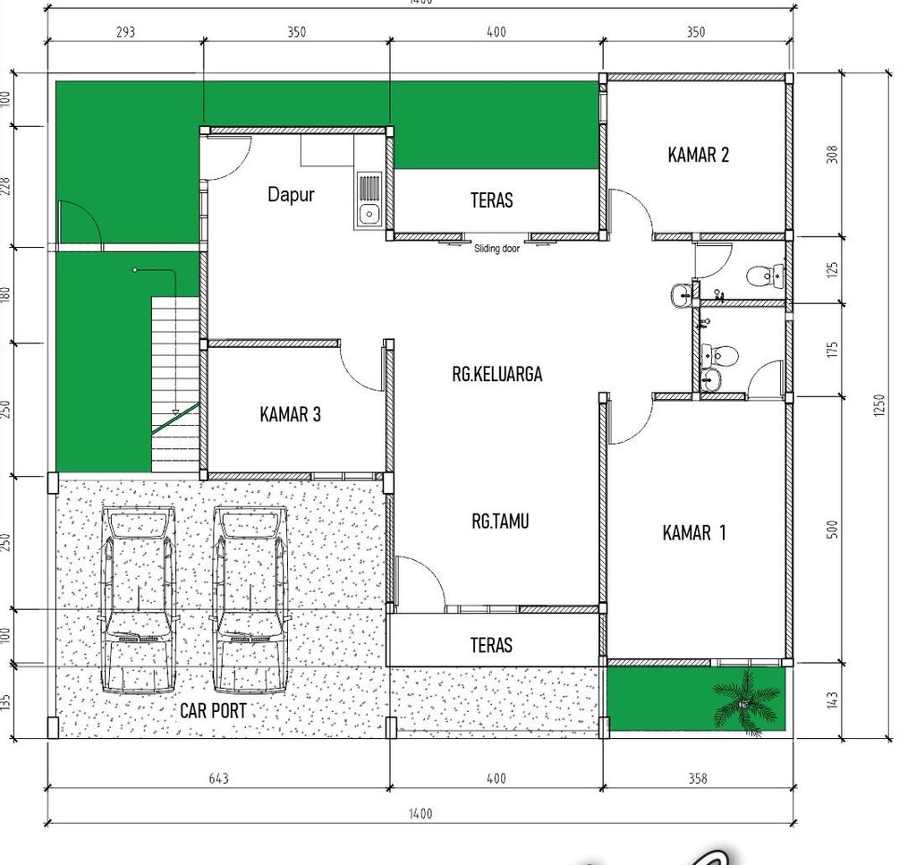 foto denah rumah tipe Double Crown perumahan GRAND LOTUS RESIDENCE