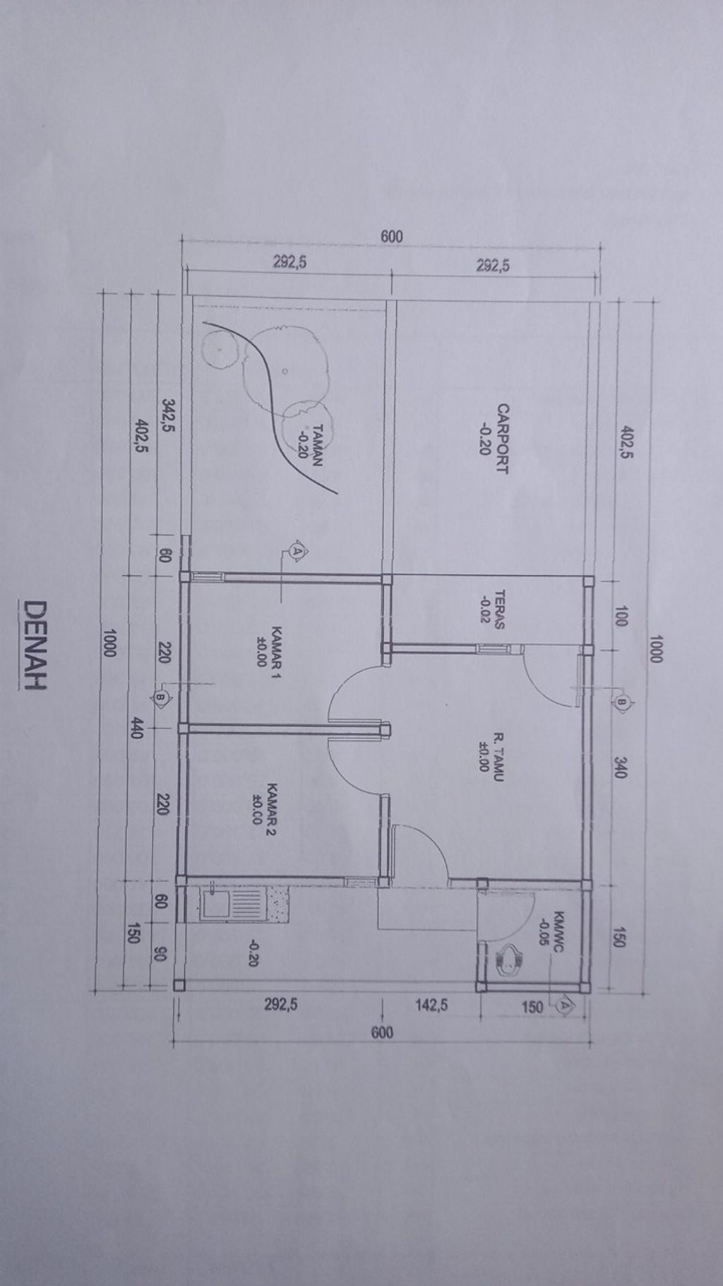foto denah rumah tipe Subsidi 30 perumahan Perumahan Nirwana Residence