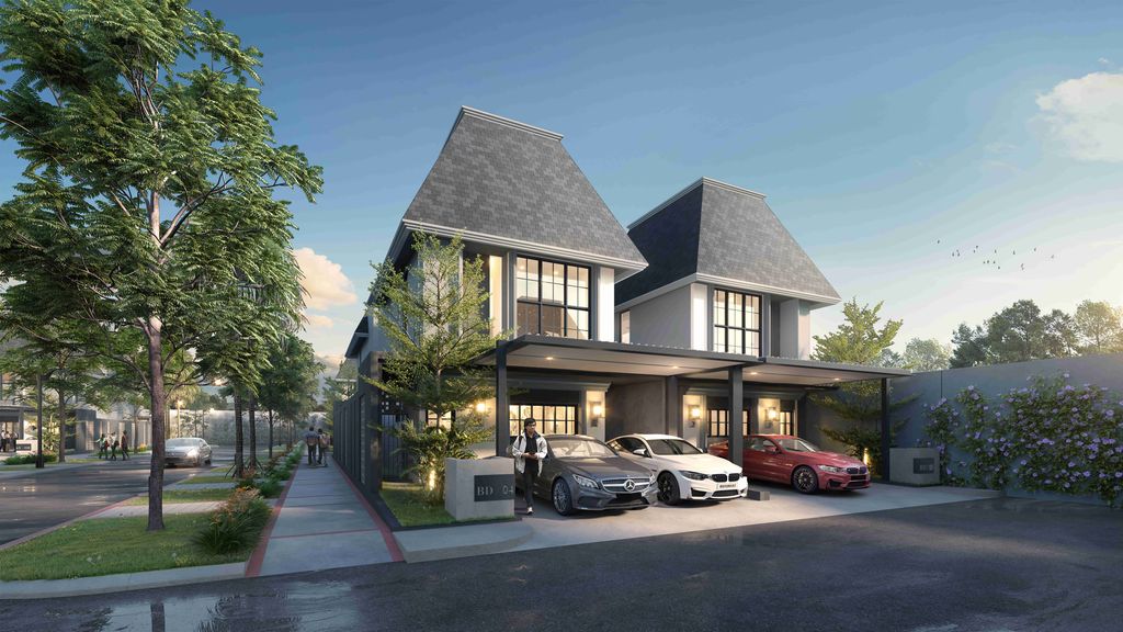 foto tampak rumah tipe HAVANA BREEZE 79/126 perumahan METLAND CIBITUNG - CLUSTER LISSE