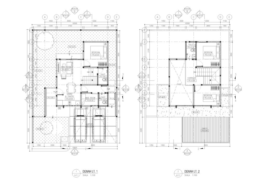 foto denah rumah tipe HAVANA BREEZE 79/147 perumahan METLAND CIBITUNG - CLUSTER LISSE